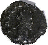 ROMAN.Gallienus AD 253-268  BI Double-Denarius / Rev. Mars NGC (082)