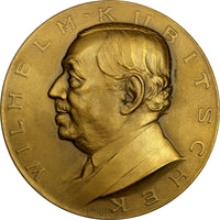 AUSTRIA Bronze Medal 1928 Wilhelm Kubitschek (1858 - 1936) numismatist Wur-4793