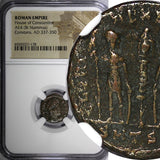 ROMAN Constans AD 337-350 AE4 BI Nummus / Army Soldiers NGC (178)