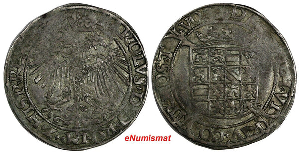 Spanish Netherlands BRABANT Charles V (1516-1558) Silver 4 Stuivers Antwerpen(0)