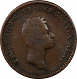 DENMARK Frederik VI Copper 1813 1 Rigsbankskilling 1 YEAR TYPE KM# 680