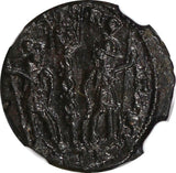 Roman House of Constantine Constantine II AD 337-340 AE Nummus NGC Ch AU  (420)