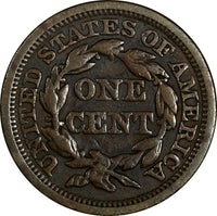 US Copper 1848 Braided Hair Large Cent 1 c. (13 776)