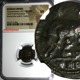 Roman Empire Constantinian BI Nummus cAD 330-340 Roma/She-Wolf &Twins NGC VF (6)