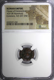 Roman Empire CONSTANS AD 337-350 AE4 BI NUMMUS (FOLLIS) /Two victories NGC (250)