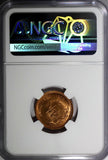 Rhodesia Bronze 1970 1/2 Cent NGC MS65 RD FULL NICE RED TONING KM# 9 (003)