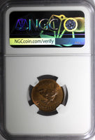 Great Britain George VI Bronze 1949 Farthing NGC MS64 RB 1st Date  KM# 867 (173)