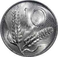 Italy Aluminum 1952-R 10 Lire UNC Condition Better Date KM# 93 (9896)