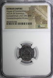 Roman Constantinian AD 330-340 AE3/4 NUMMUS NGC Rev.Constantinopolis/Victory (5)