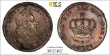 Denmark Christian V Silver 1694 1 Krone PCGS AU DETAILS Dav.#3648 KM# 428.1 (7)