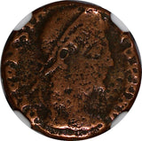 ROMAN Constans AD 337-350 AE4 BI Nummus / Army Soldiers NGC (162)