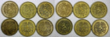 FINLAND LOT OF 12 COINS Aluminum-Bronze 1928-1936 10 Markkaa KM# A32