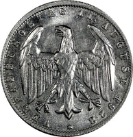 Germany,Weimar Republic 1922 G 3 Mark 3 Years of Weimar Constition UNC KM#29(1)