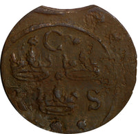 Sweden Christina (1632-1654) Copper 1634 1/4 Ore 29.45mm KM# 152.2 (14 229)