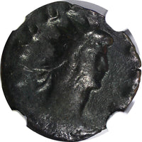 ROMAN.Gallienus AD 253-268  BI Double-Denarius/ Pax,The Goddess of Peace NGC (5)