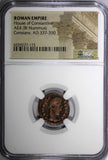 ROMAN Constans AD 337-350 AE4 BI Nummus / Army Soldiers NGC (173)