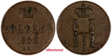 Russia Nicholas I Copper 1852 EM 1 Kopeck  Ekaterinburg Mint C# 149.1 (20 377)
