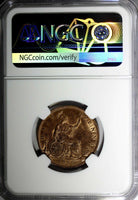 Great Britain Victoria (1837-1901) Bronze 1886 1/2 Penny NGC MS63 RB KM# 754