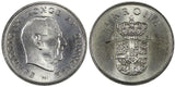 DENMARK Frederik IX  Copper-Nickel 1963 1 KRONE 25.5mm BU KM# 851.1 (21 263)