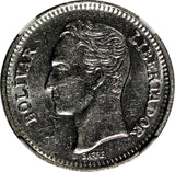 Venezuela Nickel 1965 50 Centimos Simon Bolivar NGC AU58 Y# 41 (249)