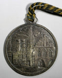 GERMANY Silvered Bronze Munchen Bayern Medal Deschler 1890 37mm+Loop (359)