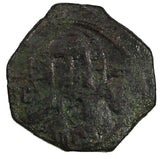 SICILY Italian states Roger II (1120-1154) AE 1 Follaro Messina SCARCE (20 456)