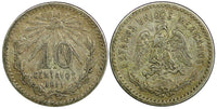 Mexico ESTADOS UNIDOS MEXICANOS Silver 1911 M 10 Centavos KM# 428 (397)