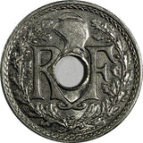 France Nickel 1914 25 Centimes "MES" 1st Year Type KM# 867 (19 948)