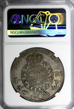 SWEDEN Gustaf III Silver 1776 OL Riksdaler Large Cross NGC AU55 Dav-1735,KM# 514