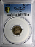 Great Britain Edward VII Silver 1903 3 Pence PCGS PL64 PROOFLIKE TONED KM#797.1