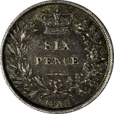 Great Britain William IV (1830-1837) Silver 1835 6 Pence XF Toned KM# 712 (977)
