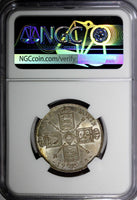GREAT BRITAIN George V (1910-1936) Silver 1918 1 FLORIN NGC MS63 SCARCE KM817(5)