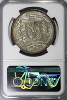 Dominican Republic Silver 1939 Peso Mintage-15,000 NGC AU53 SCARCE KM# 22 (014)