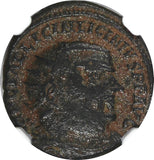 ROMAN Licinius I AS CAESAR AD 308-324 BI REDUCED NUMMUS /JUPITER ZEUS NGC (055)