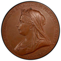 GREAT BRITAIN Victoria Bronze Specimen 1897 Jubilee Medal PCGS SP63 56mm E1817a