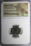 ROMAN.Gallienus AD 253-268  BI Double-Denarius / MARS NGC (131)