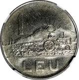 Romania 1966 1 Leu Bucharest Mint NGC MS65 GEM BU KM# 95 (021)