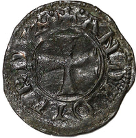 VENICE Andrea Contarini (1368-1382) Silver 1 Tornesello Toned Paol# 6 (15 187)