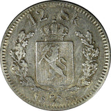 Norway Oscar I Silver 1853 12 Skilling Mintage-360,000 KM# 314.2 (20 707)