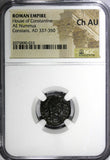 Roman Empire CONSTANS AD 337-350 AE NUMMUS (FOLLIS) /Two victories NGC Ch AU (3)