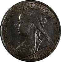 Great Britain Victoria Bronze 1899 1 Penny XF KM# 790