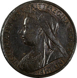 Great Britain Victoria Bronze 1899 1 Penny XF KM# 790
