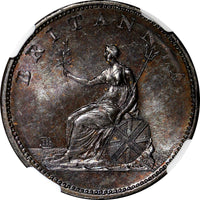 Great Britain George III Copper 1806 1/2 Penny Soho NGC MS63 BN KM# 662 (20)