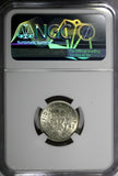 GREAT BRITAIN George VI Silver 1941 6 Pence NGC AU58  KM# 852