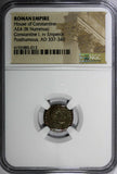 ROMAN Constantine I 'The Great' AD 337-340 AE4 Bi Nummus Posthumous issue NGC(3)