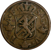 SWEDEN Adolf Frederick Copper 1762 S.M. 2 Ore KM# 461 (15 001)