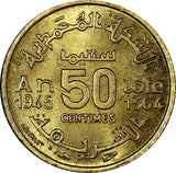 Morocco Mohammed V AH1364 (1945) 50 Centimes UNC Y# 40 (21 443)