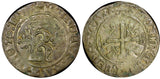 France Charles VIII Billon 11 November 1488 Karolus or Dizain Rouen Mint Dup-593