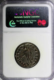 Roman Empire Maximianus 286 - 305 AD Follis Silvered NGC UNCIRCULATED 28mm