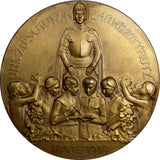 AUSTRIA Bronze 1918 Medal on Death of Peter Rosegger by L.Hujer. 60mm 113,82g(1)